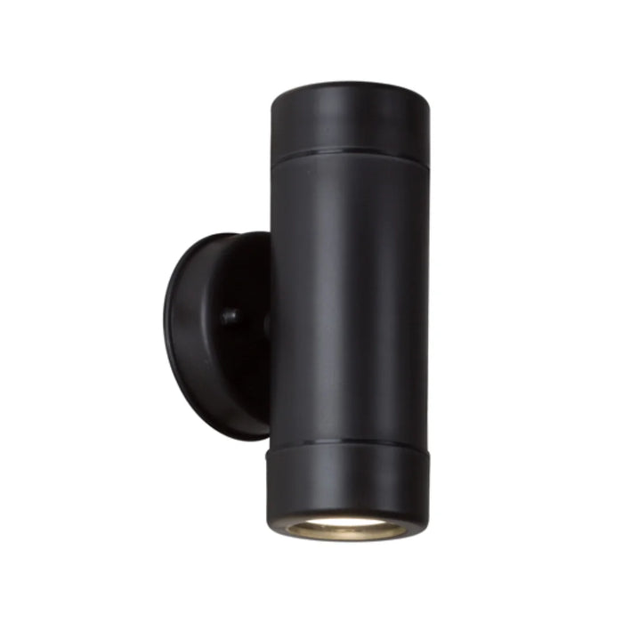 elevenpast Wall Light Capsule Up and Down Outdoor Wall Light in Black O577B