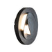 elevenpast Wall Light Modern Dark Grey Round LED Outdoor Wall Light – Warm White O652 6939412016436