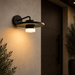 elevenpast Wall Light Matt Black LED Disc Outdoor Wall Light - 7W IP54 O653 6939412016344
