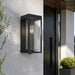 elevenpast Wall Light Flair Solar PIR Outdoor Wall Light – Matt Black O657 6939412013886