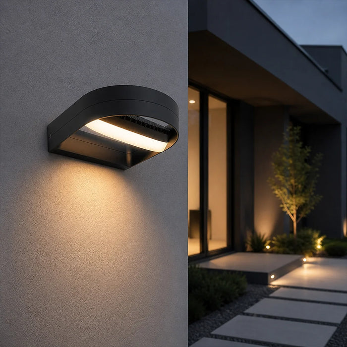 elevenpast Wall Light Black Adjustable Outdoor LED Wall Light – Warm White O658 6939412011462