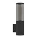 elevenpast Wall light Modern Ribbed Outdoor Wall Light Black E27 IP54 O659 9008606298075