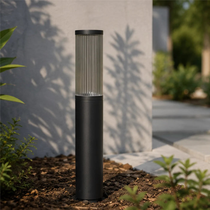 elevenpast Garden Bollard Salle Modern Black Outdoor Garden Bollard Light – IP54 O660 9008606298082