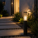 elevenpast Garden Bollard Salle Modern Black Outdoor Garden Bollard Light – IP54 O660 9008606298082