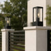 elevenpast Wall Light Metal Square Outdoor Post Top Light – Black and Clear Glass O667 6009551811725