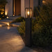 elevenpast Garden Bollard Metal square Black Outdoor Bollard Light with Clear Glass O668 6009551811732