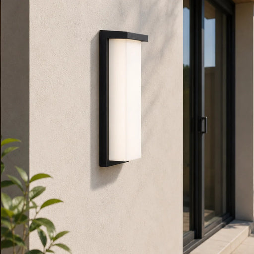 elevenpast Wall Light Lone Long Black LED Outdoor Wall Light – 24W Warm White IP65 O672 6009551811770