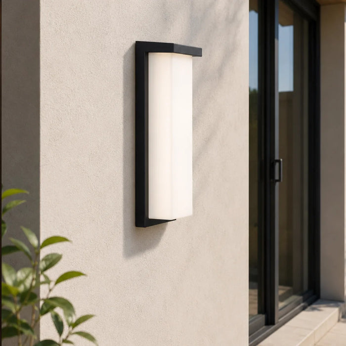 elevenpast Wall Light Lone Long Black LED Outdoor Wall Light – 24W Warm White IP65 O672 6009551811770
