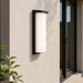 elevenpast Wall Light Lone Long Black LED Outdoor Wall Light – 24W Warm White IP65 O672 6009551811770