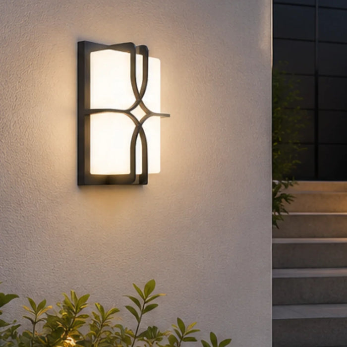 elevenpast Wall Light Lone Deco Black LED Outdoor Wall Light – 12W Warm White IP65 O673 6009551811787