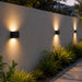 elevenpast Wall Light Compact Cube LED Up and Down Outdoor Wall Light – Black O677 6009551811640