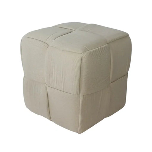 elevenpast dining chair Beige Tiled Ottoman - Various Colours OC-040/BEI