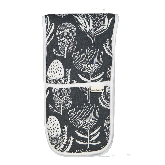 elevenpast Accessories Floral Kingdom Grey Joined Oven Gloves | Eight Styles OGJOFKG