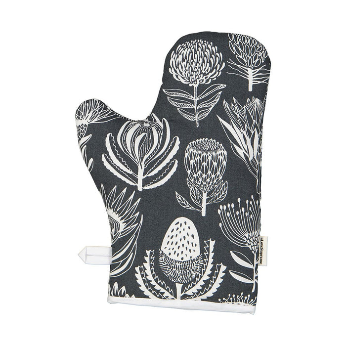 elevenpast Accessories Floral Kingdom Grey Single Oven Gloves | Eight Styles OGSIFKG
