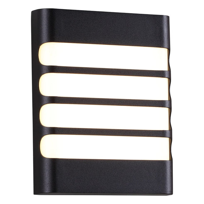elevenpast Outdoor Light Grid Coastal Square LED Bulkhead Light Black | Plain or Grid P-KLB-LED-613