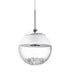 elevenpast Pendant Montefio Steel and Glass Pendant Light | Chrome and Clear P1012 9002759937843