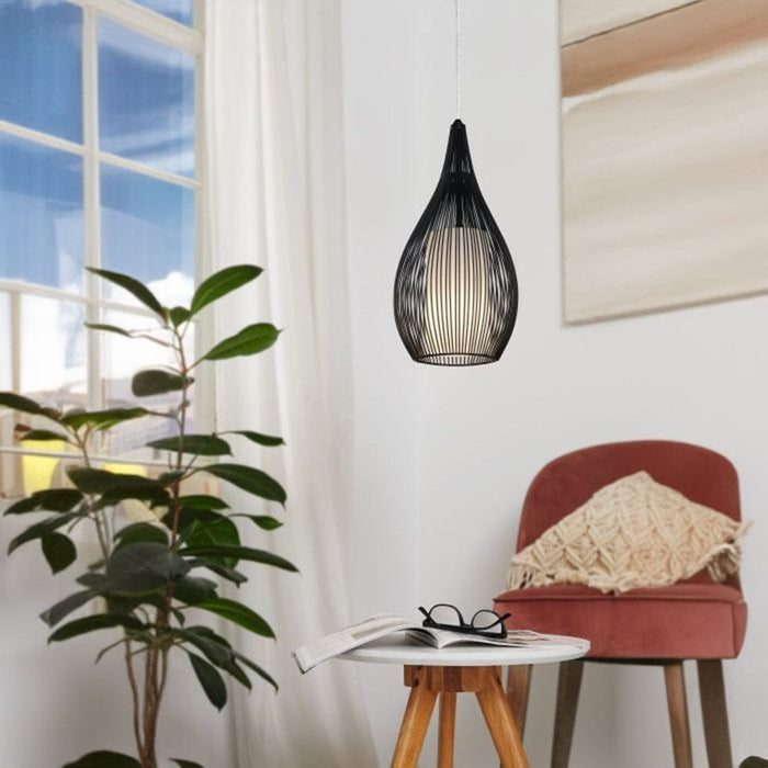elevenpast Pendant Black Razoni Single Pendant Light Black P1068 9002759922528
