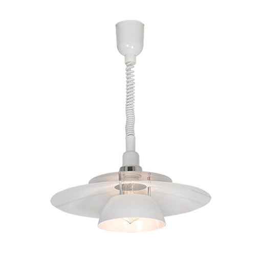 elevenpast Pendant Brenda Rise and Fall Metal Pendant Light White P1070 9002759870553