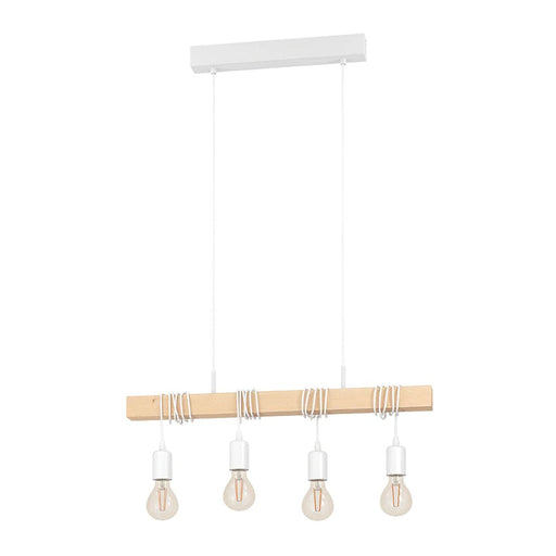 elevenpast pendant light White Townshed Chandelier 4 Light - White | Black P1210W 9002759437046