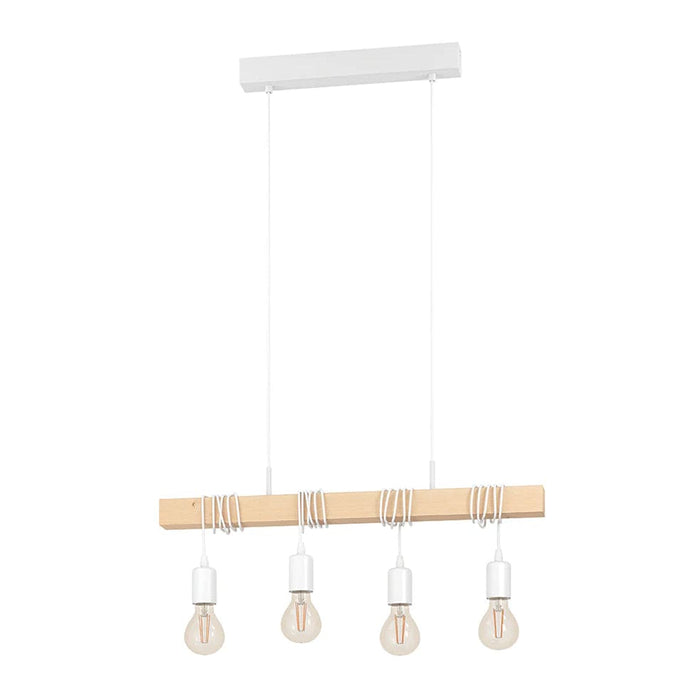 elevenpast pendant light White Townshed Chandelier 4 Light - White | Black P1210W 9002759437046