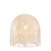 elevenpast Medium / White Toulon Pendant Light - Woven Rattan | 3 colours P1277W