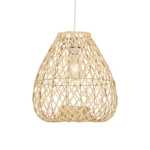 elevenpast Natural Albert Pendant Light - Woven Rattan P1291N