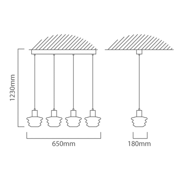 elevenpast Pendant Lights Beehive LED Trio Pendant Light P1318 6009551809470