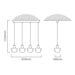 elevenpast Pendant Lights Beehive LED Trio Pendant Light P1318 6009551809470