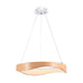 elevenpast LED Pendant Ellipse LED Pendant Wood Print 23w - Warm White P1332 6009551809630