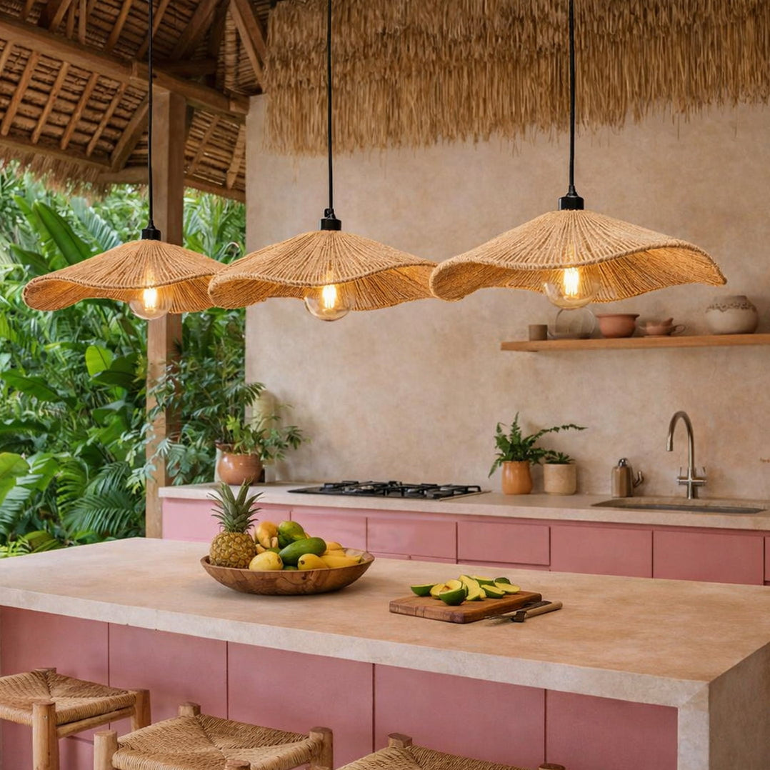 Wave Rope Shade Wave Rope LED Pendant Light– elevenpast