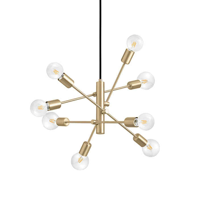 elevenpast pendant light Gradoli 8 Light Pendant - Brushed Brass P1348