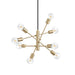 elevenpast pendant light Gradoli 8 Light Pendant - Brushed Brass P1348