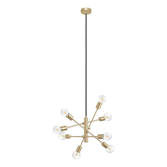 elevenpast pendant light Gradoli 8 Light Pendant - Brushed Brass P1348