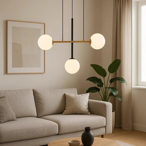 elevenpast Paz Chandelier Light Black and Gold P1352 9008606238835