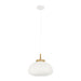 elevenpast pendant light White Paper Pendant Light with Wooden Accent P1354 9002759440640