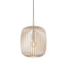 elevenpast pendant light Slatted Steel Cage 1 Light Pendant in Cream P1356 9008606244300