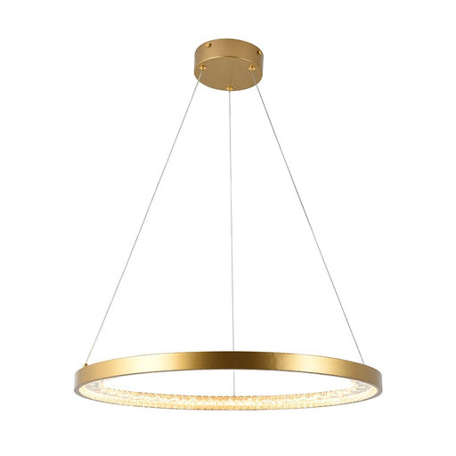 elevenpast pendant light Lustra Ring Crystal LED Pendant - Gold P1358 6009551811350