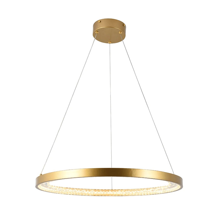 elevenpast pendant light Lustra Ring Crystal LED Pendant - Gold P1358 6009551811350