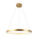 elevenpast pendant light Lustra Ring Crystal LED Pendant - Gold P1358 6009551811350
