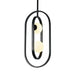 elevenpast pendant light Miro Metal and Glass Dual Pendant Light - Black P1359