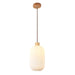 elevenpast pendant light Nesta 2 Wood and Glass Pendant Light P1361