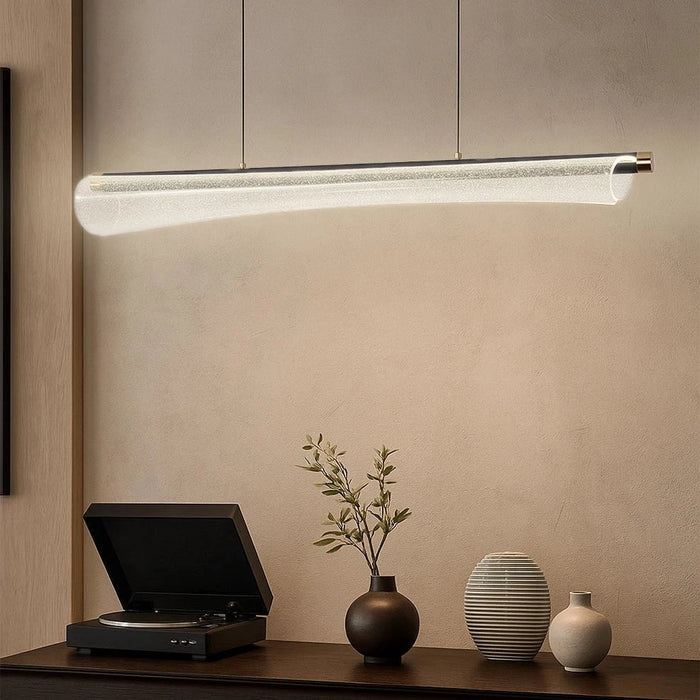 elevenpast pendant light Flare Clear LED Pendant Light - Black and Gold P1365