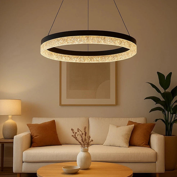elevenpast pendant light Glint Crystal LED Pendant - Black P1366 6009551811466