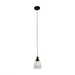 elevenpast Ceiling Light Farmhouse Metal and Glass Pendant  - Black P489 6007328367284