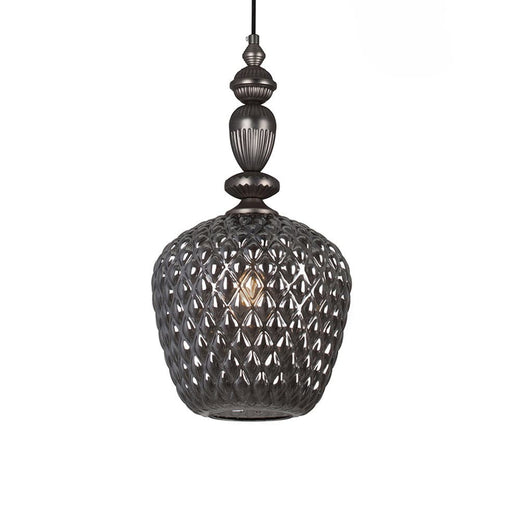 elevenpast Smokey Lisbon Glass Pendant Light P907SM
