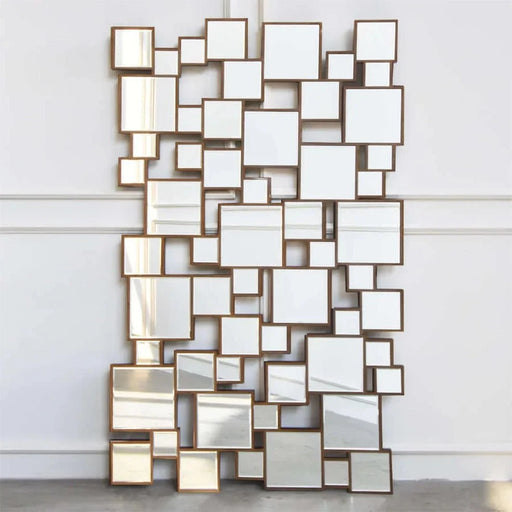 elevenpast mirror Cubist Geometric Wooden Mirror ParadoxGeometricWallMirror