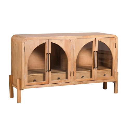 elevenpast wooden sideboard Marion Acacia Wood Sideboard 4 Doors 2 Drawers PC013