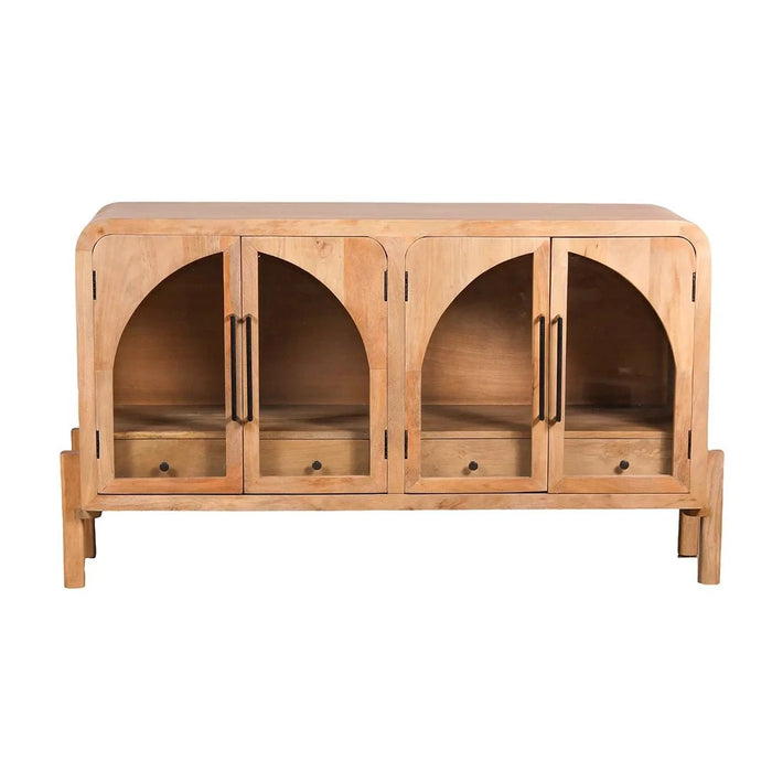 elevenpast wooden sideboard Marion Acacia Wood Sideboard 4 Doors 2 Drawers PC013