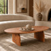 elevenpast Coffee Table Organic Oval Acacia Wood Coffee Table PC022