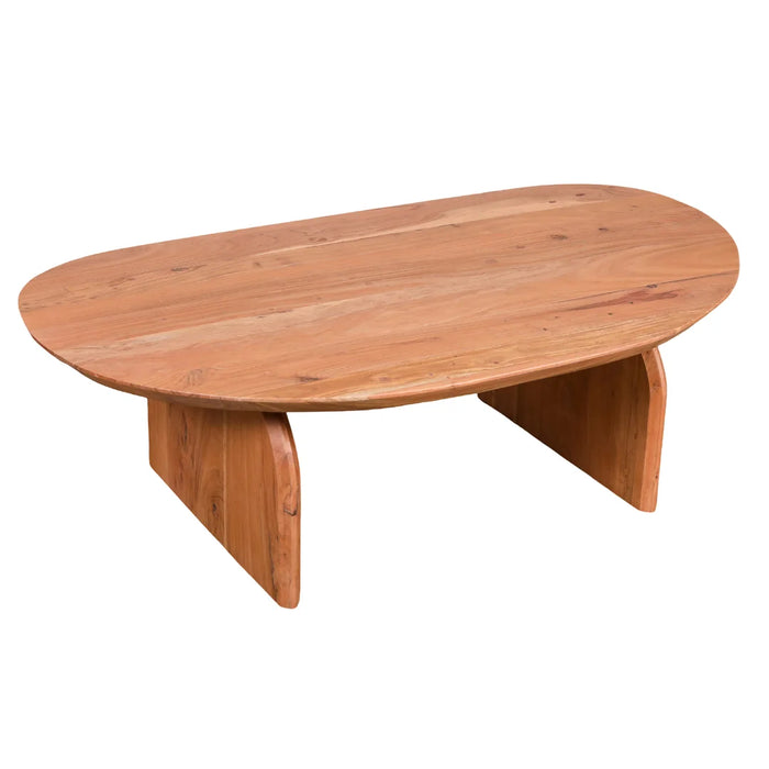 elevenpast Coffee Table Organic Oval Acacia Wood Coffee Table PC022